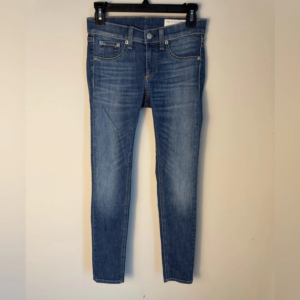 Rag & Bone Low Rise Cropped Capri Jeans Size 25 - Picture 2 of 11